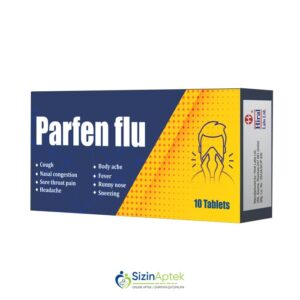 Parfen flu №10 (Tablet) (Hindistan) Парфен флю  Farmakoloji təsir: Qrip zamanı istifadə olunan vasitələr Buraxılış forması: №10 (Tablet) Tərkibi və dozası: Paracetamol 500 mq Fenilefrin hidroxlorid 5 mq, Kofein 30 mq, Xlorfeniramin maleat 2mq [  Parfen flu qiymet catdirilma / qiyməti çatdırılma Baku /  aptek onlayn online  ]