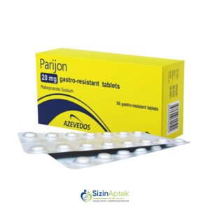 Parijon 20 mq N56 Парижон 20 мг N56 Tərkibi: Rabeprazol Farmakoloji Təsiri: Xora əleyhinə Vahidi: TABLET İstehsalcı Ölkə: İTALİYA Təsiredicinin miqdarı: Rabeprazol  20 mq [  Parijon qiymet catdirilma / qiyməti çatdırılma Baku /  aptek onlayn online  ] 