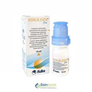 Ribolizin 10 ml (göz damcısı) Риболизин 10 мл (глазные капли) Tərkibi: Natrium hialuronat B2 vitamini Vahidi: FLAKON İstehsalcı Ölkə: İTALİYA [  Ribolizin qiymet catdirilma / qiyməti çatdırılma Baku /  aptek onlayn online  ]