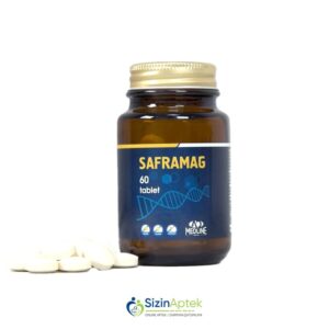 Saframaq N60 (Saframag) Сафрамаг N60 Tərkibi: Zəfəran ekstraktı, Maqnezium bisqlisinat, L triptofan, B6 vitamini Farmakoloji Təsiri: Neyrometabolik  Vahidi: TABLET İstehsalcı Ölkə: TÜRKİYƏ Təsiredicinin miqdarı: Zəfəran ekstraktı  600 mkq  Maqnezium bisqlisinat  200 mq  L-triptofan  200 mq  B6 vitamini  2.5 mq [  Saframaq qiymet catdirilma / qiyməti çatdırılma Baku /  aptek onlayn online  ]