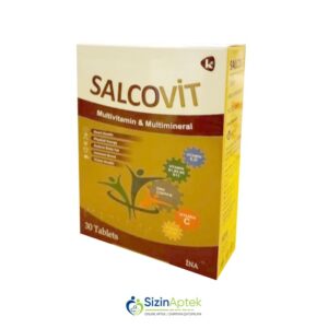 Salkovit N30 Салковит N30 Salcovit Tərkibi: A vitamini C vitamini D3 vitamini E, vitamini B1 vitamini B2 vitamini B6, vitamini B12 vitamini Biotin Pantoten turşusu Niasinamid Fol turşusu Kalsium Maqnezium Sink Dəmir Manqan Adenozin Rutin İnozitol Lesitin Xolin L lizin Günəbaxan yağı Farmakoloji Təsiri: Polivitamin, mineral Vahidi: TAB İstehsalcı Ölkə: PAKİSTAN [  Salkovit qiymet catdirilma / qiyməti çatdırılma Baku /  aptek onlayn online  ]