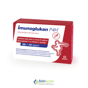 İmunoqlükan P4H N40 (İmunoglukan P4H) Имуноглюкан P4H N40 Tərkibi: Beta (1.3/1.6) D Qlukan Vitamin C Farmakoloji Təsiri: İmmunomodulyator Vahidi: KAPSUL İstehsalcı Ölkə: SLOVENIYA Təsiredicinin miqdarı: Beta-(1.3/1.6)-D-Qlukan 100 mq Vitamin C 100 mq [  İmunoqlükan qiymet catdirilma / qiyməti çatdırılma Baku /  aptek onlayn online  ]