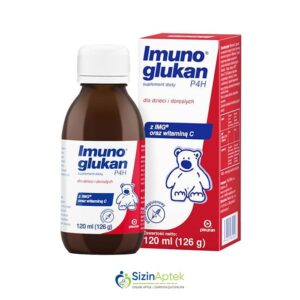 İmunoqlükan P4H sirop 120 ml (İmunoglukan P4H) Имуноглюкан P4H сироп 120 мл Tərkibi: Beta D Qlükan Vitamin C Farmakoloji Təsiri: İmmunomodulyator Vahidi: FLAKON İstehsalcı Ölkə: SLOVENIYA Təsiredicinin miqdarı: Beta-D-Qlükan  10 mq Vitamin C  10 mq [  İmunoqlükan qiymet catdirilma / qiyməti çatdırılma Baku /  aptek onlayn online  ]