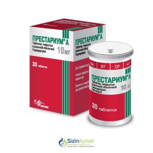 Prestarium 10 mq N30 Престариум 10 мг N30 Tərkibi: Perindopril arginin Farmakoloji Təsiri: Hipotenziv Vahidi: TABLET İstehsalcı Ölkə: FRANSA Təsiredicinin miqdarı: Perindopril arginin  10 mq [  Prestarium qiymet catdirilma / qiyməti çatdırılma Baku /  aptek onlayn online  ]