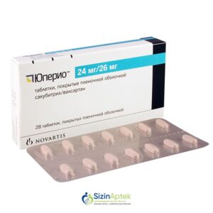 Yuperio 24/26 mq N28 Юпeрио 24/26 мг N28 Yupeyro Tərkibi: Sakubutril Valsartan Farmakoloji Təsiri: Hipotenziv Vahidi: TABLET İstehsalcı Ölkə: İTALİYA İstehsalcı Firma: Novartis Təsiredicinin miqdarı: Sakubitril  24 mq Valsartan  26 mq [  Yuperio qiymet catdirilma / qiyməti çatdırılma Baku /  aptek onlayn online  ]