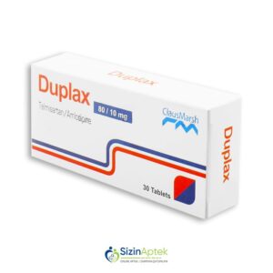 Duplaks 80 mq/10 mq N30 Дуплакс 80 мг/10 мг N30 Tərkibi: Amlodipin Telmisartan Farmakoloji Təsiri: Hipotenziv Vahidi: TABLET İstehsalcı Ölkə: HİNDİSTAN Təsiredicinin miqdarı: Amlodipin  10 mq  Telmisartan  80 mq [  Duplaks qiymet catdirilma / qiyməti çatdırılma Baku /  aptek onlayn online  ]