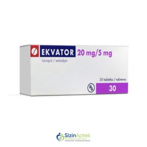 Ekvator 20 mq/5 mq N30 Экватор 20 мг/5 мг N30 Tərkibi: Lizinopril, Amlodipin Farmakoloji Təsiri: Antianginal, damargenişləndirici, hipotenziv Vahidi: TAB İstehsalcı Ölkə: MACARISTAN İstehsalcı Firma: Gedeon Richter Təsiredicinin miqdarı: Amlodipin  20 mq Lizinopril  5 mq [  Ekvator qiymet catdirilma / qiyməti çatdırılma Baku /  aptek onlayn online  ]