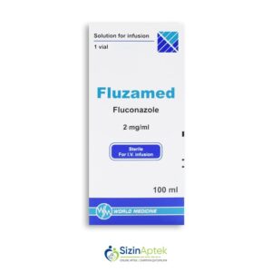 Fluzamed 2 mq / ml 100 ml (infuziya üçün məhlul) Флузамед 2 мг / мл 100 мл (раствор для инфузий) Tərkibi: Flukonazol Farmakoloji Təsiri: Göbələk əleyhinə vasitə Vahidi: QUTU İstehsalcı Ölkə: TÜRKİYƏ Təsiredicinin miqdarı: Flukonazol  2 mq  [  Fluzamed qiymet catdirilma / qiyməti çatdırılma Baku /  aptek onlayn online  ]