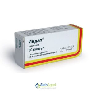 İndap 2.5 mq N30 Индап 2,5 мг N30 Tərkibi: İndapamid Farmakoloji Təsiri: Diuretik Vahidi: KAPS İstehsalcı Ölkə: ÇEXİYA Təsiredicinin miqdarı: İndapamid   2.5 mq  [  İndap qiymet catdirilma / qiyməti çatdırılma Baku /  aptek onlayn online  ]