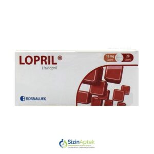 Lopril 10 mq N20 Лоприл 10 мг N20 Tərkibi: Lizinopril Farmakoloji Təsiri: Antihipertenziv Vahidi: TABLET İstehsalcı Ölkə: BOSNİYA Təsiredicinin miqdarı: Lizinopril  10 mq [  Lopril  qiymet catdirilma / qiyməti çatdırılma Baku /  aptek onlayn online  ]
