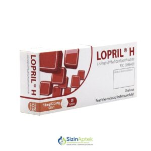 Lopril H 10 mq/12.5 mq N20 Лоприл Н 10 мг/12.5 мг N20 Tərkibi: Lizinopril, Hidroxlortiazid Farmakoloji Təsiri: Antihipertenziv Vahidi: TABLET İstehsalcı Ölkə: BOSNİYA Təsiredicinin miqdarı: Lizinopril  10 mq   Hidroxlortiazid  12.5 mq [  Lopril  qiymet catdirilma / qiyməti çatdırılma Baku /  aptek onlayn online  ]