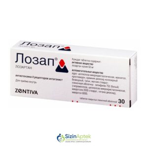Lozap 50 mq N30 Лозап 50 мг N30 Tərkibi: Lozartan Farmakoloji Təsiri:  Hipotenziv Vahidi: TABLET İstehsalcı Ölkə: SLOVENIYA Təsiredicinin miqdarı: Lozartan  50 mq [  Lozap qiymet catdirilma / qiyməti çatdırılma Baku /  aptek onlayn online  ]