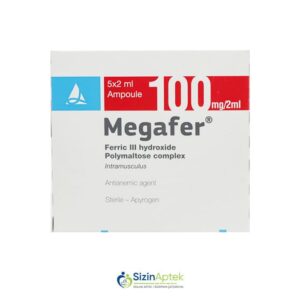 Meqafer 100 mq 2 ml N5 (Megafer) Мегафер 100 мг 2 мл N5 Tərkibi: Dəmir (III) polimaltoz kompleksi Farmakoloji Təsiri: Antianemik Vahidi: AMPUL İstehsalcı Ölkə: Türkiyə Təsiredicinin miqdarı: Dəmir (III) polimaltoz kompleksi  50 mq/ml [  Megafer qiymet catdirilma / qiyməti çatdırılma Baku /  aptek onlayn online  ]