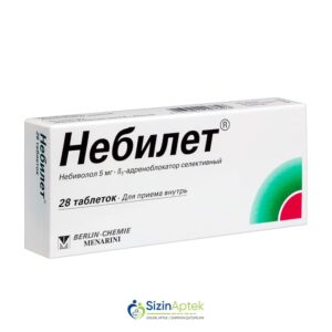 Nebilet 5 mq N28 Небилет 5 мг N28 Tərkibi: Nebivolol hidroxlorid Farmakoloji Təsiri: Hipotenziv, antiaritmik Vahidi: Tablet İstehsalcı Ölkə: Almaniya İstehsalcı Firma: Berlin Chemie Təsiredicinin miqdarı: Nebivolol hidroxlorid  5 mq  [  Nebilet qiymet catdirilma / qiyməti çatdırılma Baku /  aptek onlayn online  ]