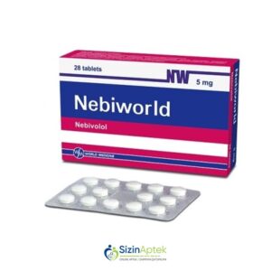 Nebivorld 5 mq N28 Небиворлд 5 мг N28 Nebiworld Tərkibi: Nebivolol hidroxlorid Farmakoloji Təsiri: Hipotenziv, antiaritmik Vahidi: TABLET İstehsalcı Ölkə: TÜRKİYƏ İstehsalcı Firma: World Medicine  Təsiredicinin miqdarı: Nebivolol hidroxlorid  5 mq [  Nebivorld qiymet catdirilma / qiyməti çatdırılma Baku /  aptek onlayn online  ]