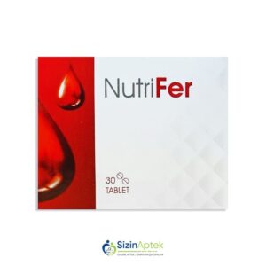 Nutrifer N30 Tərkibi: Dəmir- 235 mq, Fol turşusu- 350 mkq, Vit C - 60 mq, Vit B12- 4 mkq [  Nutrifer qiymet catdirilma / qiyməti çatdırılma Baku /  aptek onlayn online  ]
