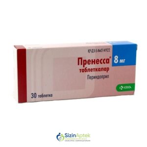 Prenessa 8 mq N30 Пренесса 8 мг N30 Tərkibi: Perindopril Farmakoloji Təsiri: Antihipertenziv Vahidi: TABLET İstehsalcı Ölkə: SLOVENIYA İstehsalcı Firma: KRKA Təsiredicinin miqdarı: Perindopril 8 mq [  Prenessa  qiymet catdirilma / qiyməti çatdırılma Baku /  aptek onlayn online  ]