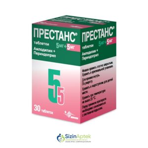 Prestans 5 mq/5 mq N30 Престанс 5 мг/5 мг N30 Tərkibi: Perindopril arginin Amlodipin Farmakoloji Təsiri: Hipotenziv Vahidi: TABLET İstehsalcı Ölkə: FRANSA Təsiredicinin miqdarı: Perindopril arginin 5 mq Amlodipin  5 mq [  Prestans qiymet catdirilma / qiyməti çatdırılma Baku /  aptek onlayn online  ]