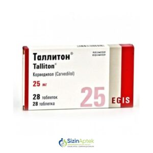 Talliton 25 mq N28 Таллитон 25 мг N28 Tərkibi: Karvedilol Farmakoloji Təsiri: Antianginal, hipotenziv Vahidi: TABLET İstehsalcı Ölkə: MACARISTAN İstehsalcı Firma: Egis Təsiredicinin miqdarı: Karvedilol  25 mq [  Talliton qiymet catdirilma / qiyməti çatdırılma Baku /  aptek onlayn online  ]