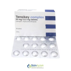 Tenzikey kompleks N28 Тензикей комплекс N28 Tensikey   Tərkibi: Lizinopril Hidroxlortiazid Farmakoloji Təsiri: Antihipertenziv Vahidi: TAB İstehsalcı Ölkə: İSPANİYA Təsiredicinin miqdarı: Lizinopril  20 mq Hidroxlortiazid  12.5 mq [  Tensikey qiymet catdirilma / qiyməti çatdırılma Baku /  aptek onlayn online  ]