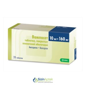 Vamloset 10 mq/160 mq N28 Вамлосет 10 мг/160 мг N28 Tərkibi: Amlodipin Valsartan Farmakoloji Təsiri: Antihipertenziv Vahidi: TABLET İstehsalcı Ölkə: RUSİYA İstehsalcı Firma: KRKA Təsiredicinin miqdarı: Amlodipin  10 mq Valsartan  160 mq [  Vamloset qiymet catdirilma / qiyməti çatdırılma Baku /  aptek onlayn online  ]