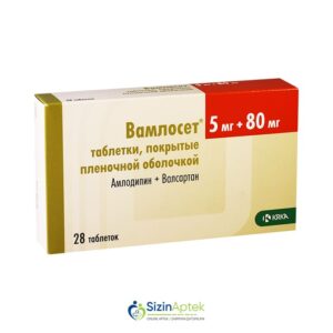 Vamloset 5 mq/80 mq N28 Вамлосет 5 мг/80 мг N28  Tərkibi: Amlodipin Valsartan Farmakoloji Təsiri: Antihipertenziv Vahidi: TABLET İstehsalcı Ölkə: RUSİYA İstehsalcı Firma: KRKA Təsiredicinin miqdarı: Amlodipin  5 mq Valsartan  80 mq [  Vamloset qiymet catdirilma / qiyməti çatdırılma Baku /  aptek onlayn online  ]