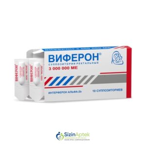 Viferon 3000000 BV N10 0 Виферон 3000000 МЕ N10  Tərkibi: İnterferon alfa 2b Farmakoloji Təsiri: İmmunomoduləedici Vahidi: ŞAM İstehsalcı Ölkə: RUSİYA Təsiredicinin miqdarı: İnterferon alfa-2b  3 000 000 BV [  Viferon qiymet catdirilma / qiyməti çatdırılma Baku /  aptek onlayn online  ]