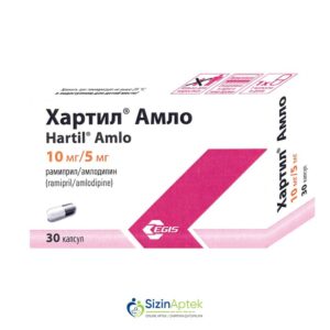 Xartil аmlo 10 mq / 5 mq N30 Хартил амло 10 мг / 5 мг N30 Tərkibi: Ramipril, Amlodipin Farmakoloji Təsiri: Hipotenziv, damar genişləndirici Vahidi:  TABLET İstehsalcı Ölkə: MACARISTAN İstehsalcı Firma: Egis Təsiredicinin miqdarı: Ramipril  10 mq Amlodipin  5 mq [  Xartil qiymet catdirilma / qiyməti çatdırılma Baku /  aptek onlayn online  ]