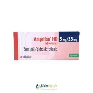 Amprilan HD 5 mq / 25 mq N30 Амприлан HД 5 мг / 25 мг N30 Tərkibi: Ramipril Hidroxlortiazid Farmakoloji Təsiri: Hipotenziv, antiaritmik Vahidi: TAB İstehsalcı Ölkə:  SLOVENIYA İstehsalcı Firma: KRKA Təsiredicinin miqdarı: Ramipril  5 mq  Hidroxlortiazid  25 mq [  Amprilan qiymet catdirilma / qiyməti çatdırılma Baku /  aptek onlayn online  ]