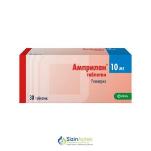Amprilan 10 mq N30 Амприлан 10 мг N30 Tərkibi: Ramipril Farmakoloji Təsiri: Hipotenziv Vahidi:  TAB İstehsalcı Ölkə: SLOVENIYA İstehsalcı Firma: KRKA Təsiredicinin miqdarı: Ramipril  10 mq [  Amprilan qiymet catdirilma / qiyməti çatdırılma Baku /  aptek onlayn online  ]