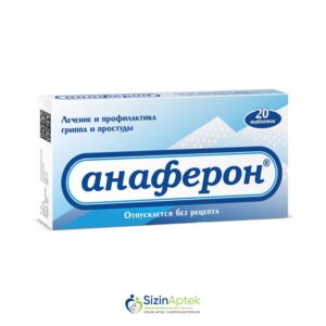 Anaferon böyüklər üçün N20 (sorma tabletlər) Анаферон для взрослых N20 (таблетки для рассасывания) Tərkibi: Insanın qamma interferonuna antitel Farmakoloji Təsiri: İmmunostimulyator, virus əleyhinə Vahidi: TAB İstehsalcı Ölkə: RUSİYA Təsiredicinin miqdarı: İnsanın qamma interferonuna antitel  0.003 q  [  Anaferon qiymet catdirilma / qiyməti çatdırılma Baku /  aptek onlayn online  ]