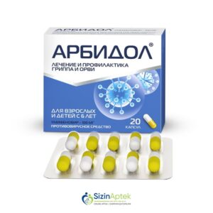 Arbidol 100 mq N20 Aрбидол 100 мг N20 Tərkibi: Umifenovir Farmakoloji Təsiri: Virus əleyhinə Vahidi: KAPS İstehsalcı Ölkə: RUSİYA Təsiredicinin miqdarı: Umifenovir  100 mq  [  Arbidol qiymet catdirilma / qiyməti çatdırılma Baku /  aptek onlayn online  ]