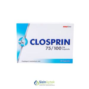 Klosprin 75 mq/100 mq N30 (Closprin) Клосприн 75 мг/100 мг N30 Tərkibi: KlopidoqrelAsetilsalisil turşusu Farmakoloji Təsiri: Antiaqreqant Vahidi: KAPS İstehsalcı Ölkə: TÜRKİYƏ Təsiredicinin miqdarı: Klopidoqrel  75 mq Asetilsalisil turşusu  100 mq [  Klosprin qiymet catdirilma / qiyməti çatdırılma Baku /  aptek onlayn online  ] 