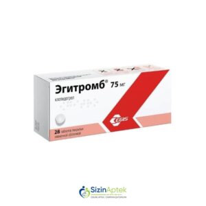 Eqitromb 75 mq N28 Эгитромб 75 мг N28 Egitromb Tərkibi: Klopidoqrel Farmakoloji Təsiri: Antiaqreqant Vahidi: TAB İstehsalcı Ölkə: MACARISTAN İstehsalcı Firma: Egis Təsiredicinin miqdarı: Klopidoqrel  75 mq  [  Eqitromb qiymet catdirilma / qiyməti çatdırılma Baku /  aptek onlayn online  ]