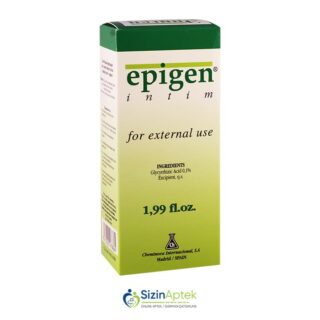 Epigen intim 60 ml aerozol Епиген интим 60 мл спрей Tərkibi: Qlisirrizin turşusu Farmakoloji Təsiri: immunostimuliyator, qaşınma əleyhinə, regenerasiya edici, yerli iltihab əleyhinə, virus əleyhinə Vahidi: FL İstehsalcı Ölkə: İSPANİYA Təsiredicinin miqdarı: Qlisirrizin turşusu  0.1 % [  Epigen qiymet catdirilma / qiyməti çatdırılma Baku /  aptek onlayn online  ]