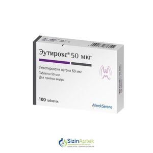 Eutiroks 50 mkq N100 Эутирокс 50 мкг N100Tərkibi: Levotiroksin natriumFarmakoloji Təsiri:Qalxanabənzər vəzinin hormon çatışmazlığı bərpaedicisiVahidi:TABLETİstehsalcı Ölkə:GER Təsiredicinin miqdarı :Levotiroksin natrium 50 mkq[  Eutiroks qiymet catdirilma / qiyməti çatdırılma Baku /  aptek onlayn online  ]