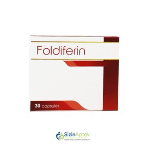 Foldiferin N30 Фолдиферин N30 Tərkibi: Dəmir qlükonat Fol turşusu B12 vitamini Vahidi: KAPS İstehsalcı Ölkə: TÜRKİYƏ Təsiredicinin miqdarı: Dəmir qlükonat  318 mq  Fol turşusu  400 mq  B12 vitamini  9 mkq  [  Foldiferin qiymet catdirilma / qiyməti çatdırılma Baku /  aptek onlayn online  ]