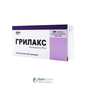 Qrilaks 75 mq N28 Грилакс 75 мг N28 Tərkibi: Klopidoqrel Farmakoloji Təsiri: Antikoaqulyant Vahidi: TAB İstehsalcı Ölkə: TÜRKİYƏ İstehsalcı Firma: Bilim Təsiredicinin miqdarı: Klopidoqrel  75 mq [  Qrilaks qiymet catdirilma / qiyməti çatdırılma Baku /  aptek onlayn online  ]