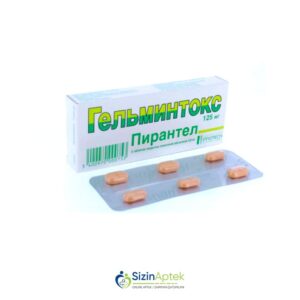 Helmintoks (pirantel) 125 mq N6 Гельминтокс (пирантел) 125 мг N6 Tərkibi: Pirantel Farmakoloji Təsiri: Antihelmint, parazit əleyhinə Vahidi: TAB İstehsalcı Ölkə: FRANSA Təsiredicinin miqdarı: Pirantel  125 mq [  Helmintoks qiymet catdirilma / qiyməti çatdırılma Baku /  aptek onlayn online  ]