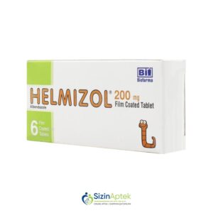 Helmizol 200 mq N6 Гельмизол 200 мг N6 Tərkibi: Albendazol Farmakoloji Təsiri: Antuhelmint, parazit əleyhinə Vahidi: TAB İstehsalcı Ölkə: Türkiyə İstehsalcı Firma: Biofarma Təsiredicinin miqdarı: Albendazol  200 mq [  Helmizol qiymet catdirilma / qiyməti çatdırılma Baku /  aptek onlayn online  ]