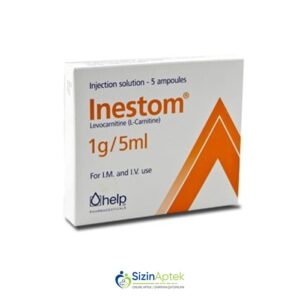İnestom 5 ml N5 Инестом 5 мл N5  Tərkibi: Levokarnitin  Farmakoloji Təsiri:  Anabolik, antihipoksant, antitireoid, yağ mübadiləsinin stimuliyatoru  Vahidi:  TAB  İstehsalcı Ölkə:  YUNANISTAN  Təsiredicinin miqdarı:  Levokarnitin 100 mq  [  İnestom qiymet catdirilma / qiyməti çatdırılma Baku /  aptek onlayn online  ]