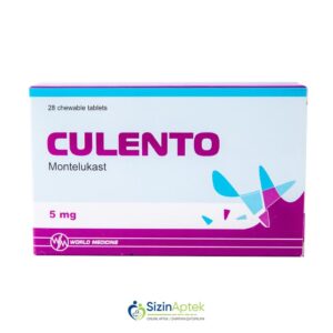 Kulento 5 mq N28 (çeynənən tabletlər) Culento Куленто 5 мг N28 (жевательные таблетки) Culento Tərkibi: Montelukast Farmakoloji Təsiri: Bronxolitik Vahidi: TAB İstehsalcı Ölkə: TUR Təsiredicinin miqdarı: Montelukast  5 mq [  Kulento qiymet catdirilma / qiyməti çatdırılma Baku /  aptek onlayn online  ]