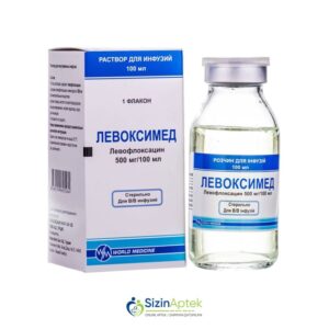 Levoksimed 500 mq 100 ml Левоксимед 500 мг 100 мл Tərkibi: Levofloksasin Farmakoloji Təsiri: İltihab əleyhinə, antibiotik Vahidi: FL İstehsalcı Ölkə: TÜRKİYƏ İstehsalcı Firma: World Medicine Təsiredicinin miqdarı:  Levofloksasin  500 mq  [  Levoksimed qiymet catdirilma / qiyməti çatdırılma Baku /  aptek onlayn online  ]