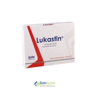 Lukastin 10 mq N28 (çeynəmə tabletlər) Лукастин 10мг N28 (жевательные таблетки) Tərkibi: Montelukast Farmakoloji Təsiri: Bronxolitik Vahidi: TAB İstehsalcı Ölkə: TÜRKİYƏ İstehsalcı Firma: Bilim Təsiredicinin miqdarı: Montelukast  10 mq  [  Lukastin qiymet catdirilma / qiyməti çatdırılma Baku /  aptek onlayn online  ]