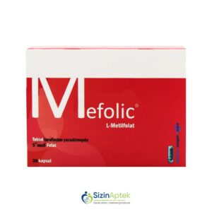 Mefolik N30 Мефолик N30 Tərkibi: L metilfolat Vitamin B6 Vitamin B12 Farmakoloji Təsiri: Doğuş fəalliyyətini stimuləedici Vahidi: KAPS İstehsalcı Ölkə: FRANSA Təsiredicinin miqdarı: L-metilfolat 400 mkq Vitamin B6 - 1.3 mq Vitamin B12 -0.5 mkq [  Mefolik qiymet catdirilma / qiyməti çatdırılma Baku /  aptek onlayn online  ]
