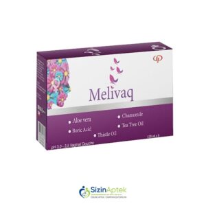 Melivaq 125 ml N5 (vaginal duş) Меливаг 125 мл N5 (вагинальный душ) Tərkibi: Aloe vera Çobanyastığı Bor turşusu Çay ağacı yağı Şeytanqanqalı Farmakoloji Təsiri: Antibakterial, antiseptik, antifunqal Vahidi: FL İstehsalcı Ölkə: TÜRKİYƏ [  Melivaq qiymet catdirilma / qiyməti çatdırılma Baku /  aptek onlayn online  ] 