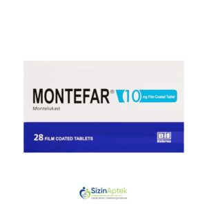 Montefar 10 mq N28 Монтефар 10 мг N28 Tərkibi: Montelukast Farmakoloji Təsiri: Bronxolitik Vahidi: TAB İstehsalcı Ölkə: Türkiyə İstehsalcı Firma: Biofarma Təsiredicinin miqdarı: Montelukast  10 mq  [  Montefar qiymet catdirilma / qiyməti çatdırılma Baku /  aptek onlayn online  ]