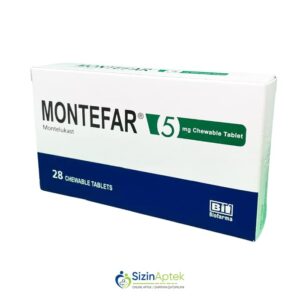 Montefar 5mq N28 Монтефар 5мг N28 Tərkibi: Montelukast Farmakoloji Təsiri: Bronxolitik Vahidi: TAB İstehsalcı Ölkə: Türkiyə İstehsalcı Firma: Biofarma Təsiredicinin miqdarı: Montelukast  5mq  [  Montefar qiymet catdirilma / qiyməti çatdırılma Baku /  aptek onlayn online  ]