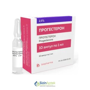 Progesteron 2.5% 1 ml N10 Прогестерон 2.5% 1 мл N10 Tərkibi: Progesteron Farmakoloji Təsiri: Gestagen Vahidi: AMP İstehsalcı Ölkə: Ukrayna İstehsalcı Firma: Biopharma Təsiredicinin miqdarı: Progesteron  25 mq [  Progesteron qiymet catdirilma / qiyməti çatdırılma Baku /  aptek onlayn online  ]