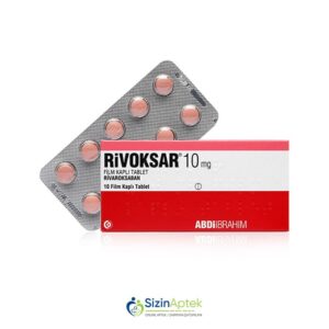 Rivoksar 10 mq N10 Ривоксар 10 мг N10 Tərkibi: Rivaroksaban Farmakoloji Təsiri: Antikoaqulyant Vahidi: TAB İstehsalcı Ölkə: Türkiyə İstehsalcı Firma: Abdi İbrahim Təsiredicinin miqdarı: Rivaroksaban  10 mq [  Rivoksar qiymet catdirilma / qiyməti çatdırılma Baku /  aptek onlayn online  ]